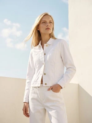 Sinsay - Jeansowa katana comfort - biały