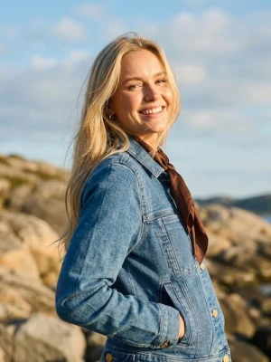 Sinsay - Jeansowa katana comfort - niebieski