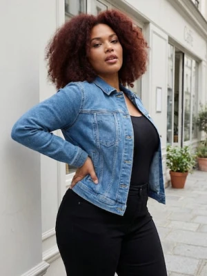 Sinsay - Jeansowa katana plus size - niebieski