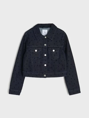 Sinsay - Jeansowa katana ze wzorem w serca - wielobarwny