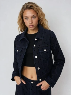 Sinsay - Jeansowa katana ze wzorem w serca - wielobarwny