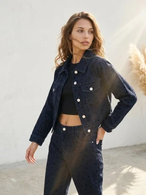 Sinsay - Jeansowa katana ze wzorem w serca - wielobarwny