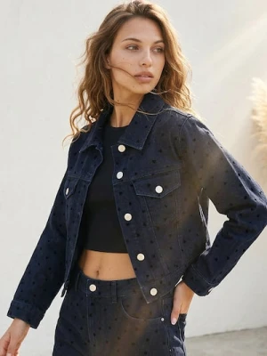 Sinsay - Jeansowa katana ze wzorem w serca - wielobarwny