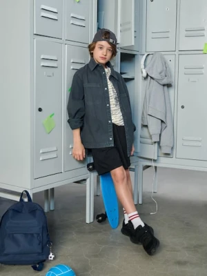 Sinsay - Jeansowa koszula z kołnierzykiem - szary