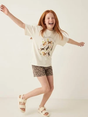 Sinsay - Jeansowe szorty w panterkę - wielobarwny