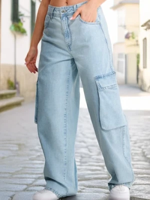 Zdjęcie produktu Sinsay - Jeansy baggy - niebieski