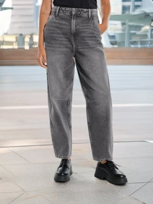 Sinsay - Jeansy ballon - szary