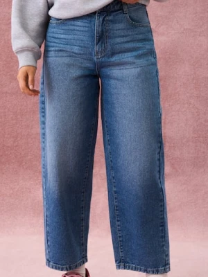 Sinsay - Jeansy balloon - niebieski