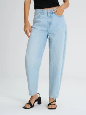 Sinsay - Jeansy balloon - niebieski