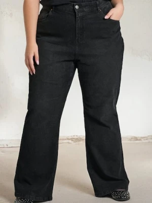 Sinsay - Jeansy bootcut Plus Size - czarny