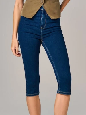 Sinsay - Jeansy capri - granatowy
