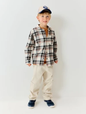 Sinsay - Jeansy cargo - beżowy