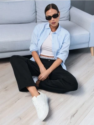 Zdjęcie produktu Sinsay - Jeansy cargo - czarny