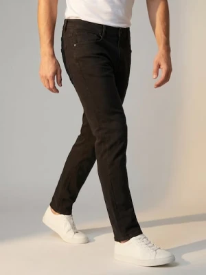 Sinsay - Jeansy cropped carrot - czarny