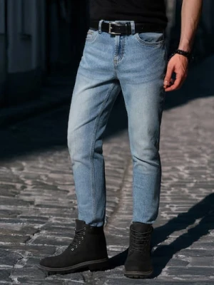 Zdjęcie produktu Sinsay - Jeansy cropped skinny - niebieski