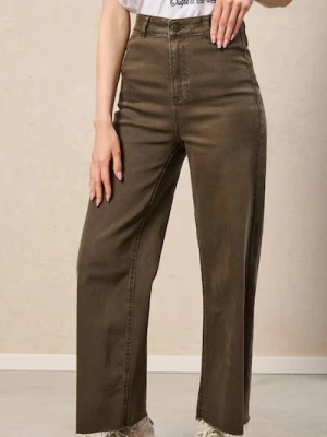 Sinsay - Jeansy culotte - brązowy