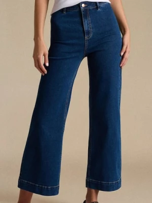 Sinsay - Jeansy culotte - niebieski