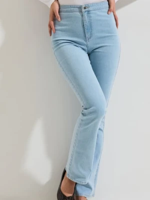 Sinsay - Jeansy dzwony - niebieski