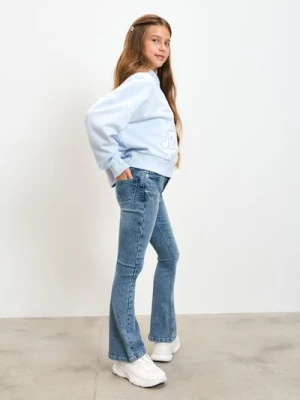 Sinsay - Jeansy flare Kuromi - niebieski