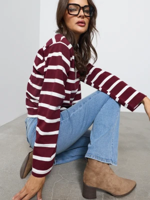 Sinsay - Jeansy flare mid waist - niebieski