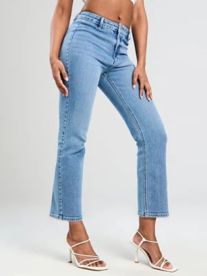 Sinsay - Jeansy flare - niebieski