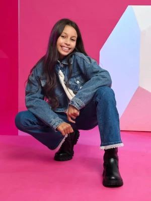 Sinsay - Jeansy flare z efektem sprania - niebieski