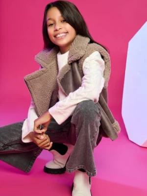 Sinsay - Jeansy flare z efektem sprania - szary