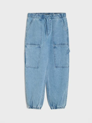 Sinsay - Jeansy jogger cargo z kieszeniami - wielobarwny