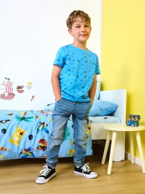 Sinsay - Jeansy jogger - niebieski