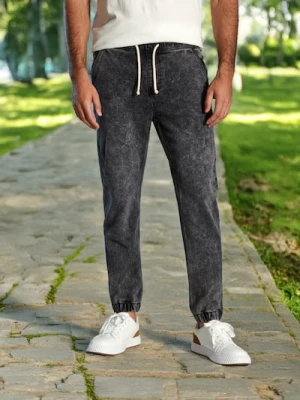 Sinsay - Jeansy jogger - szary