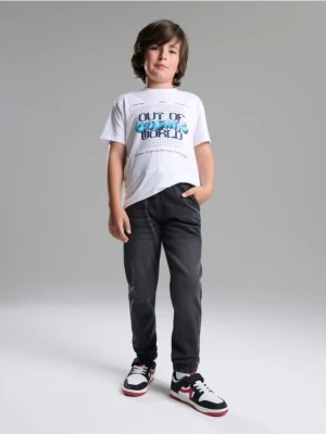Sinsay - Jeansy joggers - czarny