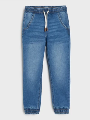 Sinsay - Jeansy joggers - niebieski