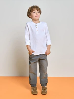 Sinsay - Jeansy joggers - szary