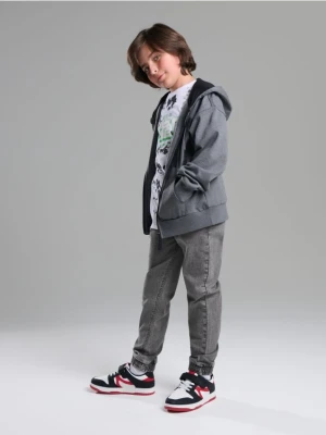 Sinsay - Jeansy joggers - szary