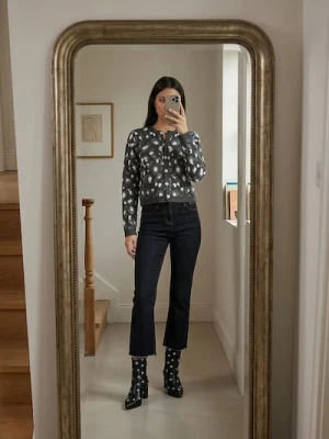 Sinsay - Jeansy kick flare - niebieski