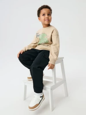 Sinsay - Jeansy loose - czarny