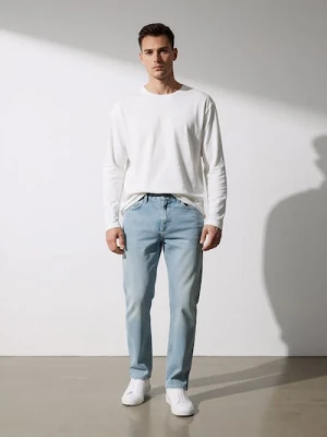 Sinsay - Jeansy loose fit - niebieski