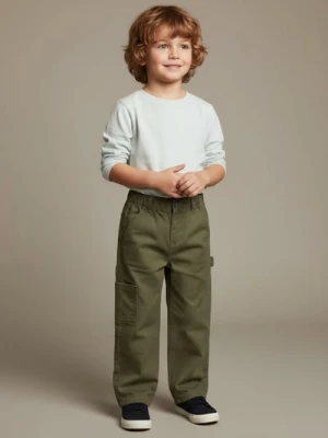 Sinsay - Jeansy loose fit - zielony