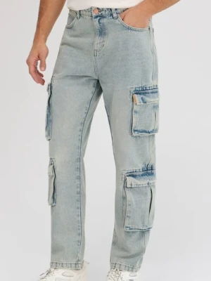 Sinsay - Jeansy loose - zielony