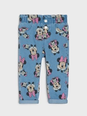 Sinsay - Jeansy Minnie Mouse - niebieski
