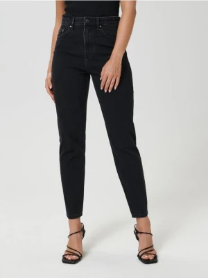 Sinsay - Jeansy mom fit - czarny