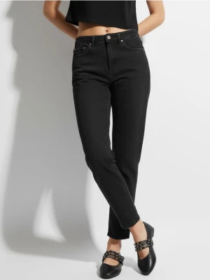 Sinsay - Jeansy mom fit - czarny