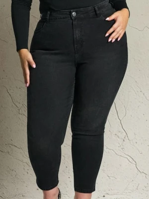 Sinsay - Jeansy mom fit - czarny