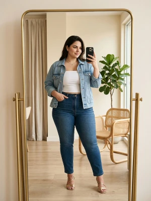 Sinsay - Jeansy mom fit - granatowy