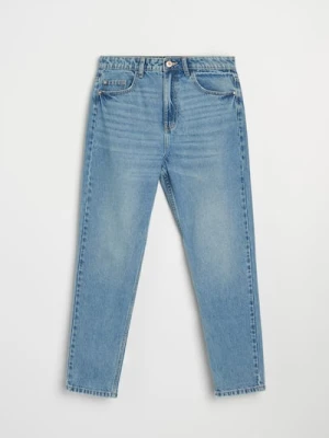 Sinsay - Jeansy mom fit - niebieski