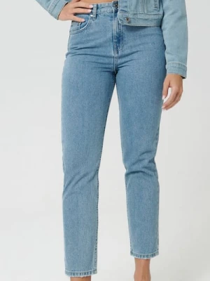 Sinsay - Jeansy mom fit - niebieski