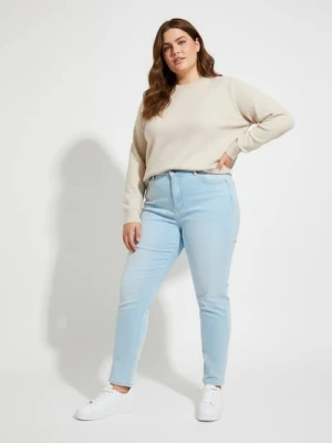 Sinsay - Jeansy mom fit plus size - niebieski