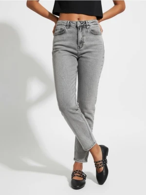 Sinsay - Jeansy mom fit - szary