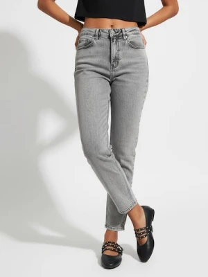 Sinsay - Jeansy mom fit - szary