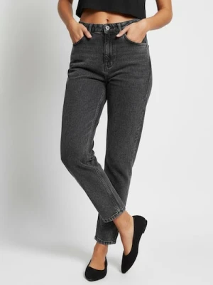 Sinsay - Jeansy mom fit - szary